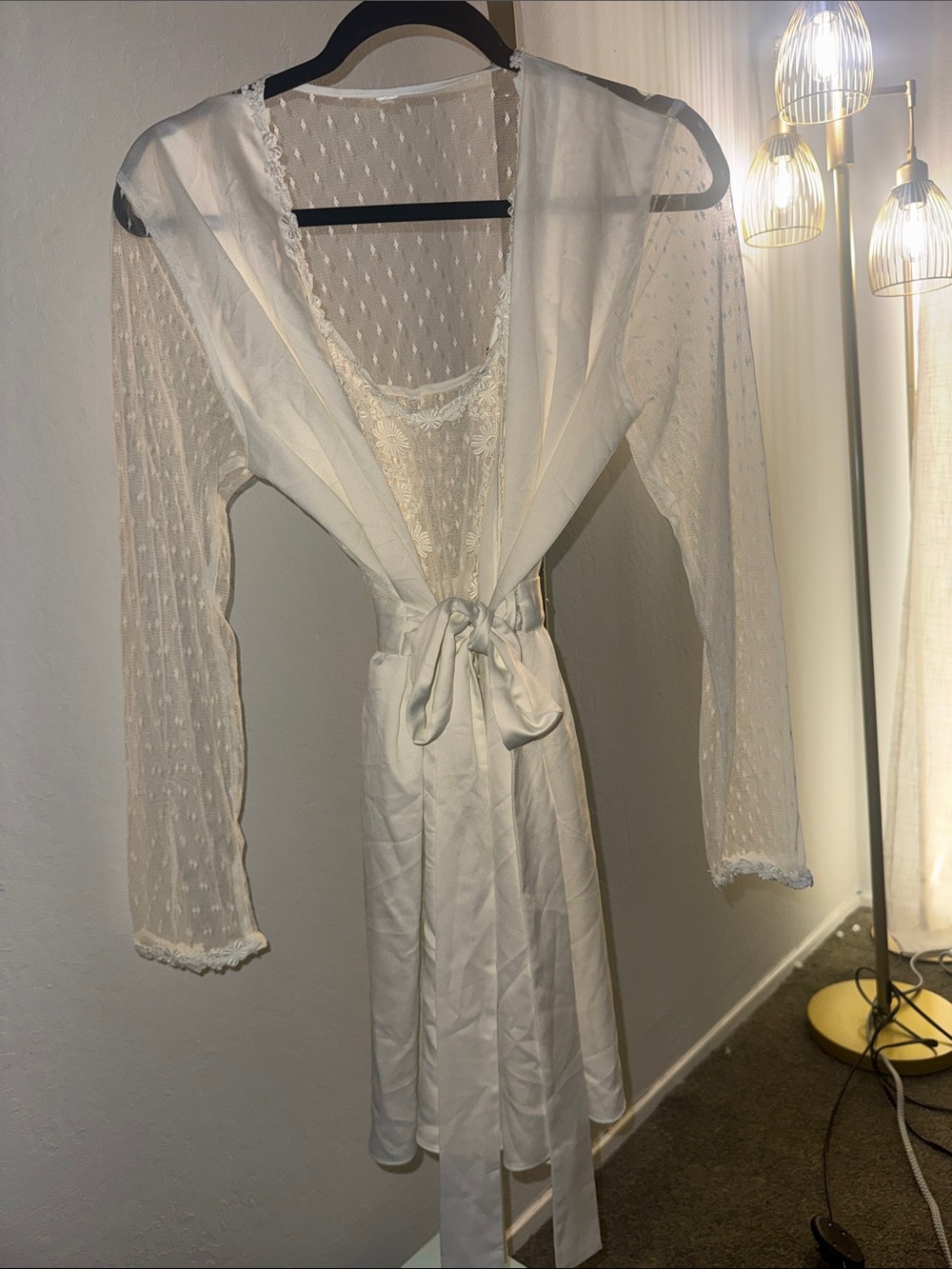 Flora Nikrooz showstopper Chemise & charmeuse robe